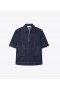  Dames Tory Burch Denim Tuniek Tops Donkere Wassing