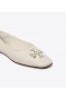 Dames Tory Burch Eleanor Ballerina Wit