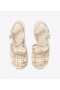  Dames Tory Burch Fisherman Heel Sandalen Wit
