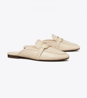  Dames Tory Burch Georgia Backless Loafers Crème