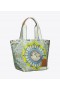  Naisten Tory Burch Ella Printed Market Kangaskassit Sininen