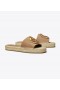  Naisten Tory Burch Woven Double T Espadrille Slides Ruskea