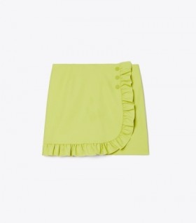  Naisten Tory Burch Tech Twill Ruffle Skort musta