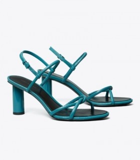  Naisten Tory Burch -sylinterikengänsandaalit, siniset