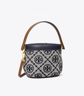 Naisten Tory Burch Mini T Monogram Canteen Crossbody Laukut Navy