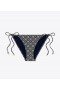  Bas de bikini string imprimé Tory Burch pour femme, bleu marine