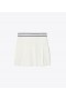  Jupe de tennis en maille technique plissée pour femme Tory Burch Blanc