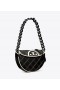  Sacs à main Tory Burch Mini Fleming Soft Crescent pour femme Noir