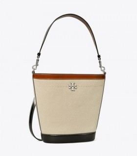  Sacs seau en toile Mcgraw de Tory Burch pour femme Beige foncé