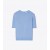  Pull ras du cou à manches courtes pour femme Tory Burch Bleu