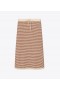  Tory Burch Häkelstrickröcke für Damen Braun / Creme