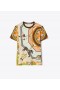  Bedruckte T-Shirts von Tory Burch für Damen in Koralle und Mehrfarbig