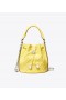  Tory Burch Kleine Fleming Beuteltasche mit weichem Lackrand für Damen in Zitronenweiß