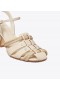  Tory Burch Damen Sandalen mit Absatz und Fischerhut in Weiß