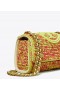  Tory Burch Kleine Fleming Soft Crochet Convertible Schultertasche für Damen Rot Grün