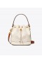  Tory Burch Damen T Monogram Perforated Bucket Bags Weiß