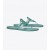  Tory Burch Miller Sandalen aus metallischem, mit Schlangenprägung versehenem Leder für Damen in Grün