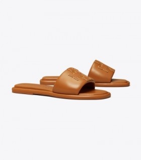  Γυναικείο Tory Burch Double T Sport Slides Gold