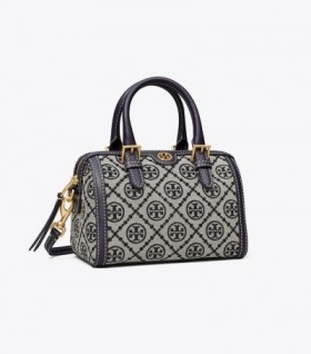  Γυναικείες Tory Burch Mini T Monogram Barrel Crossbody Τσάντες Navy