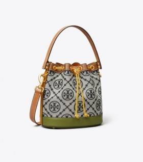  Γυναικείες Tory Burch T Monogram Colorblock Bucket Τσάντες Navy